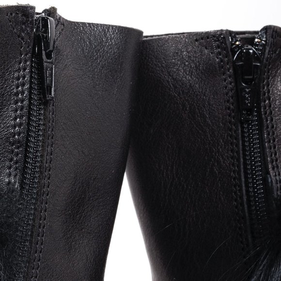 Trippen Happy Freak Black Leather Block Boots - Picture 9 of 11